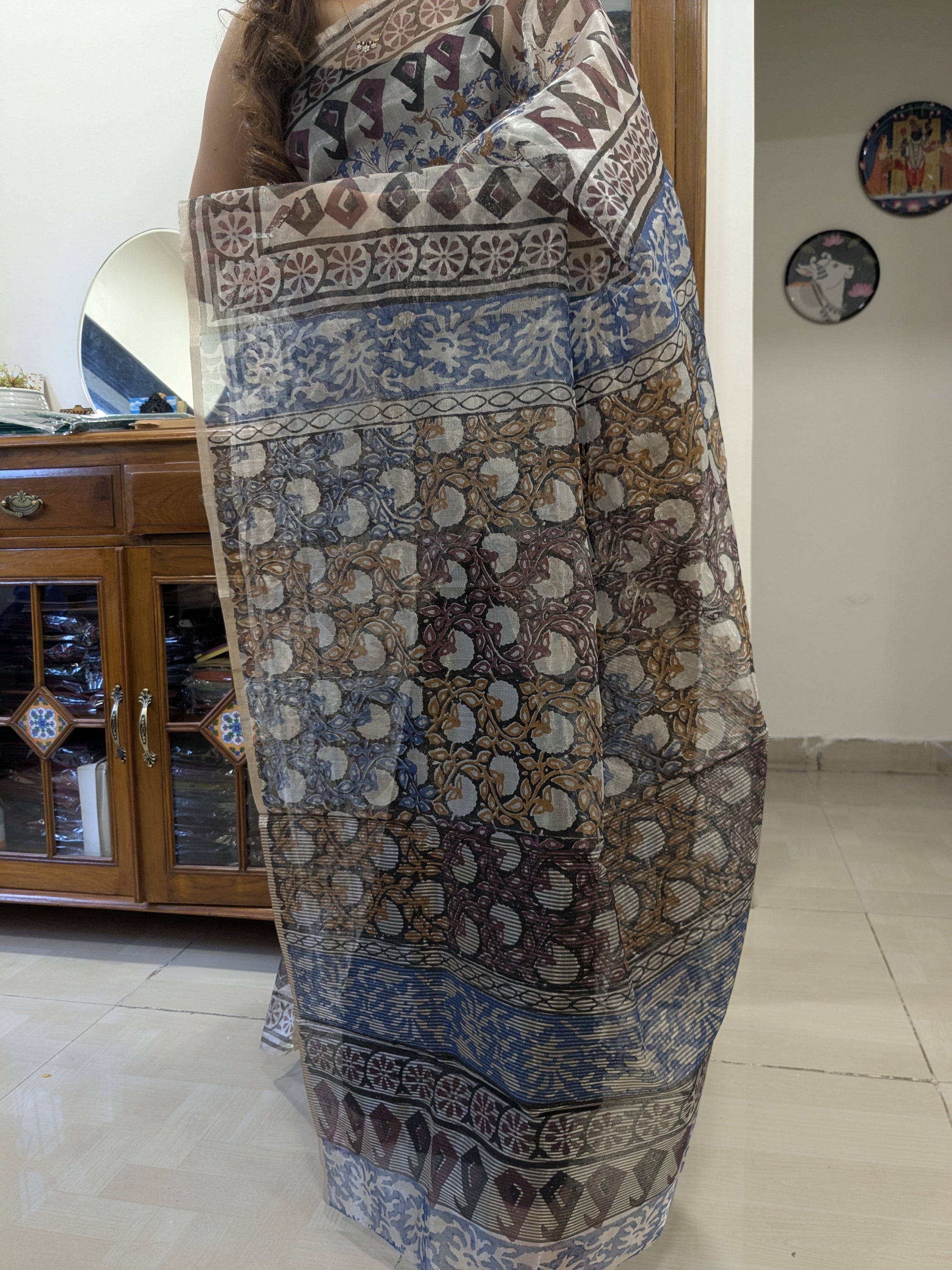 Artisanal hand block prints highlighting skilled craftsmanship from Central India.