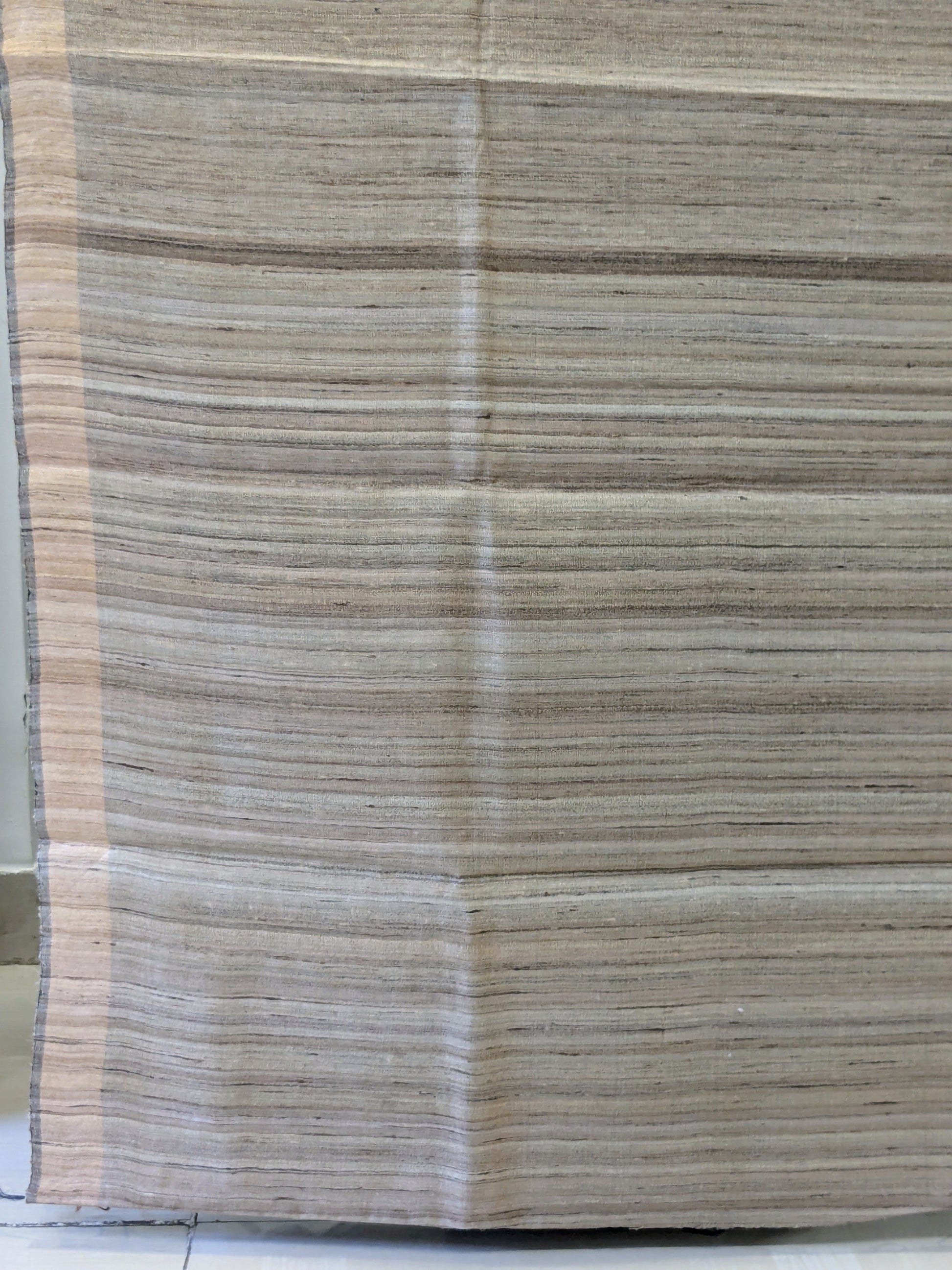Black Raw Silk Handloom Saree with Beige Pallu