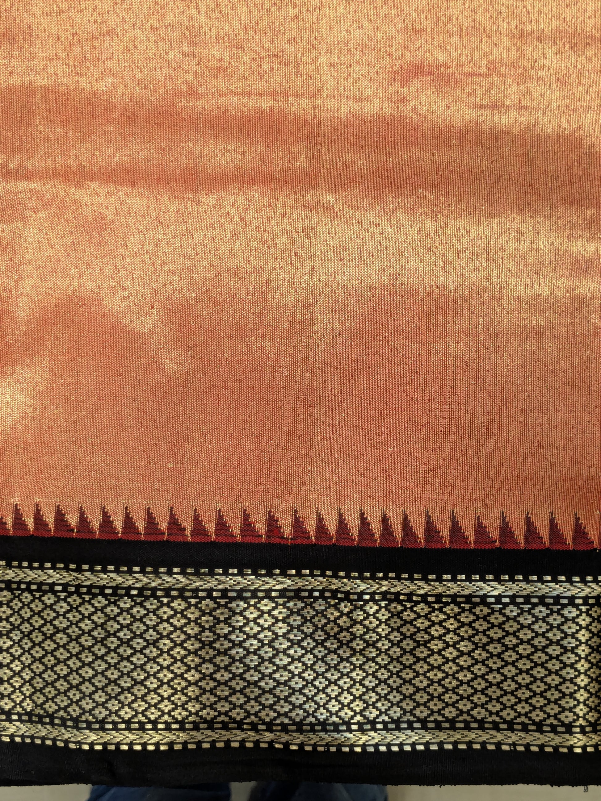 Black Pure Silk Paithani Saree with Karnful Buttis & Asawali Pallu