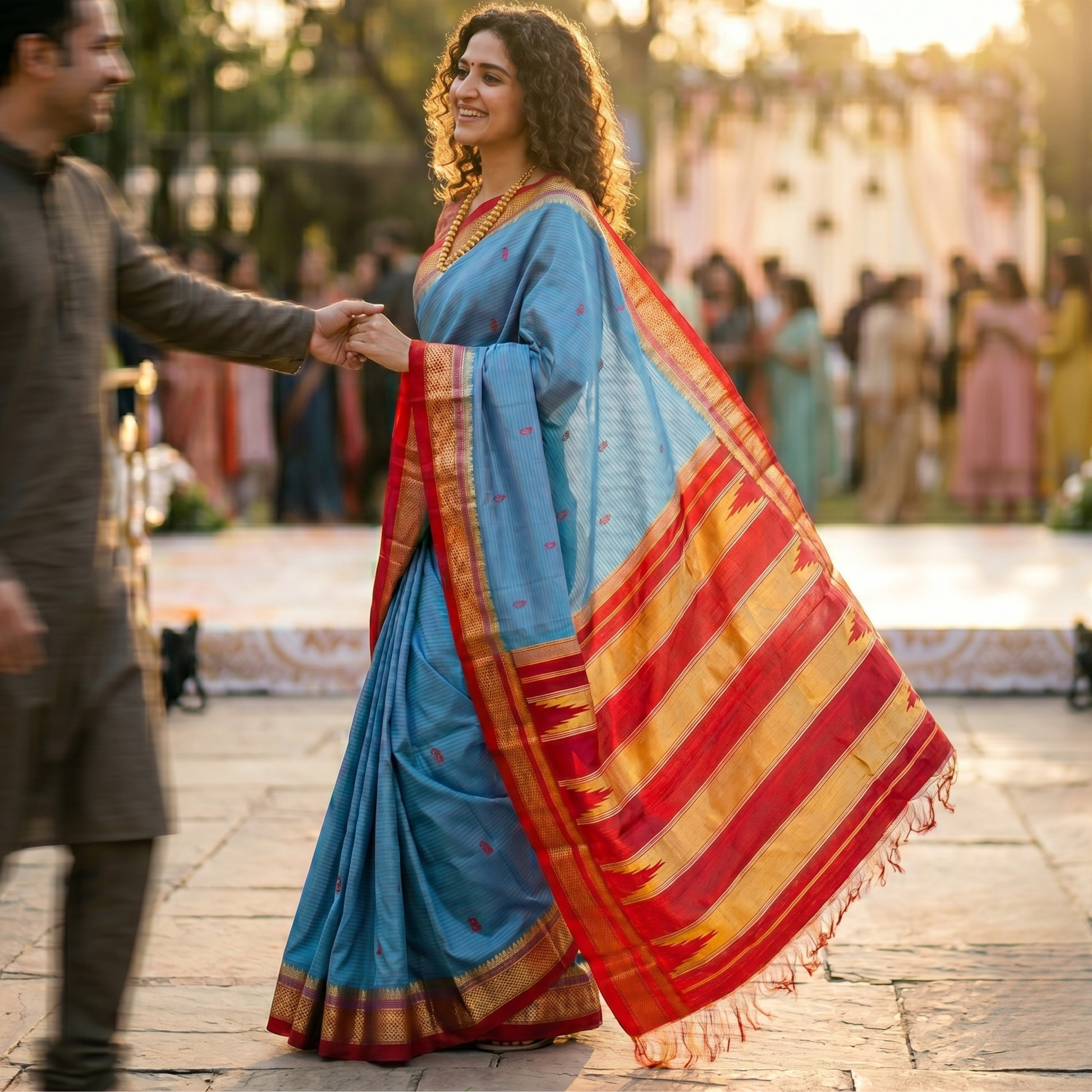 Chintamani Colour Pure Silk Ilkal Saree