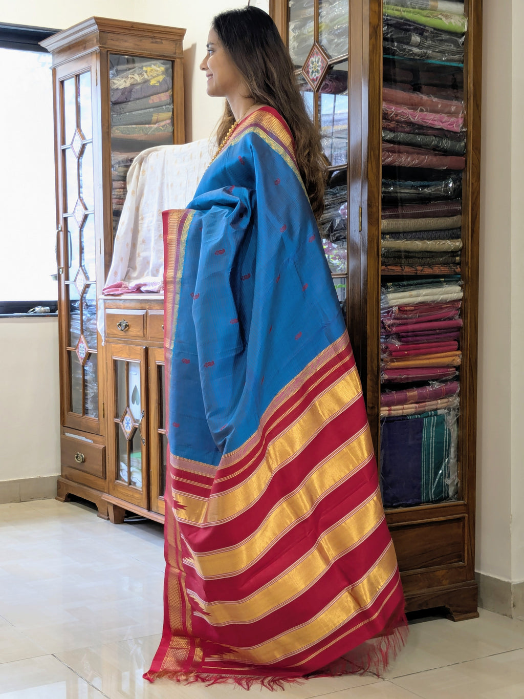 Chintamani Colour Pure Silk Ilkal Saree
