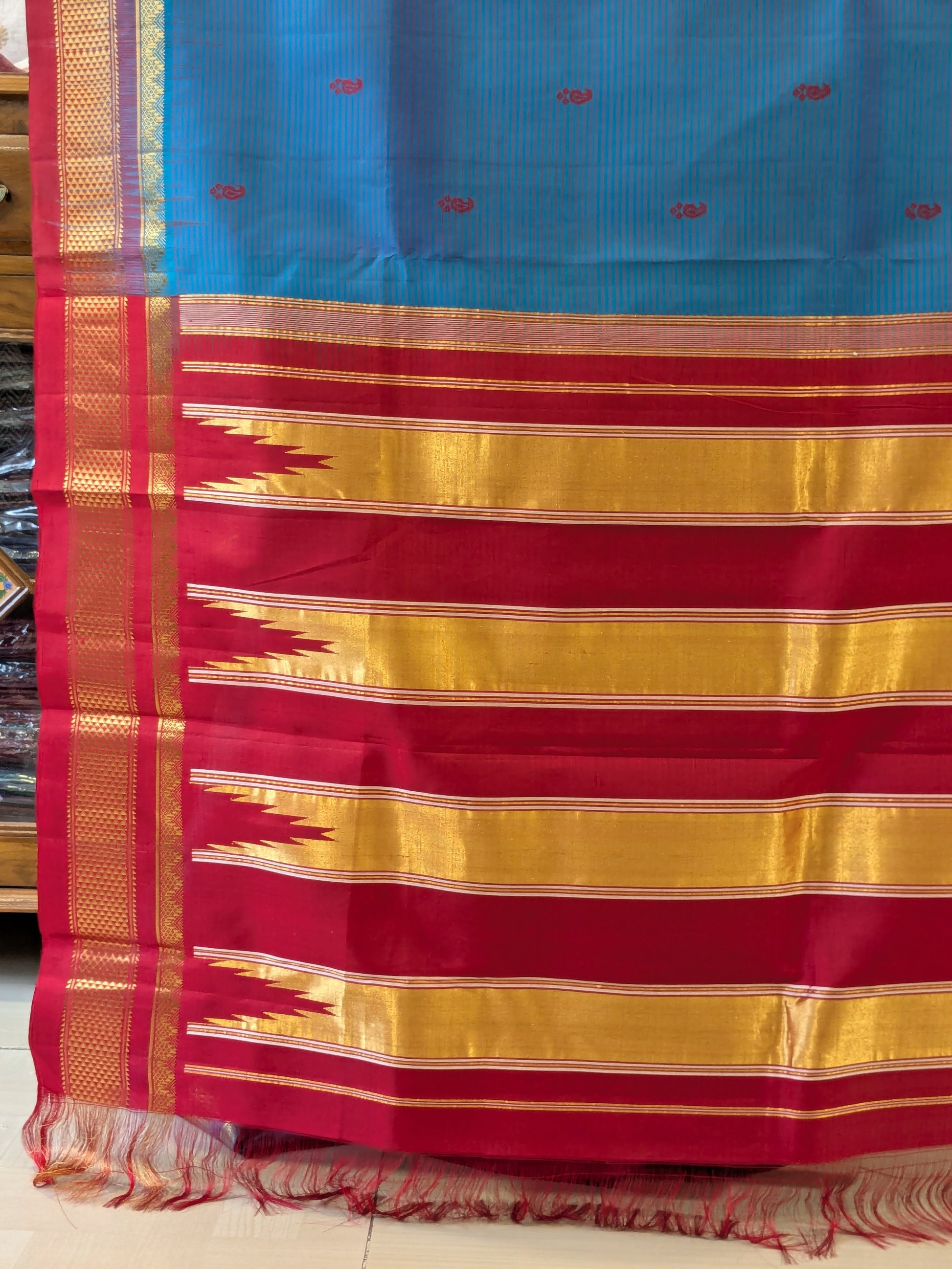 Chintamani Colour Pure Silk Ilkal Saree