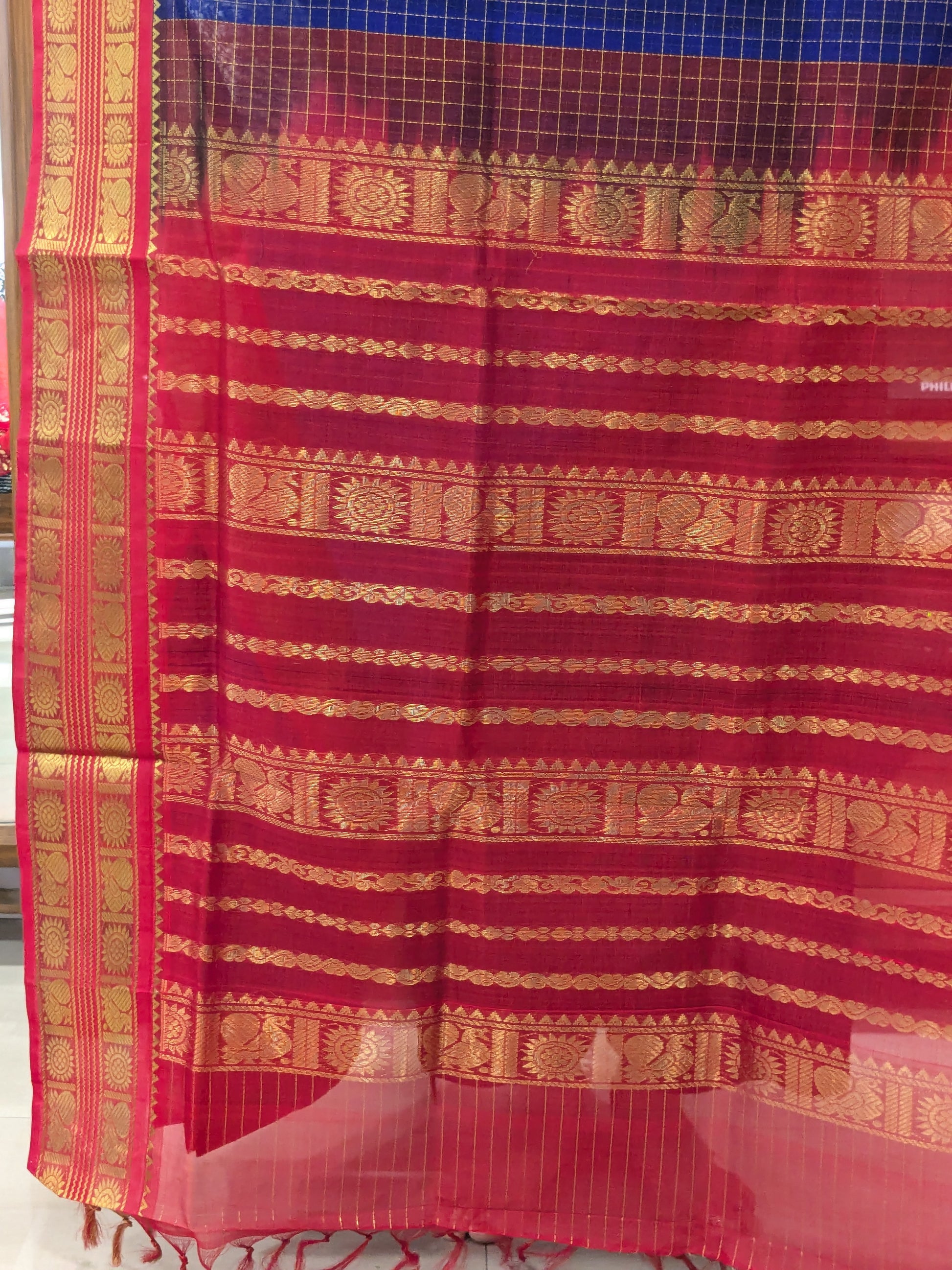kanjivaram saree blue
