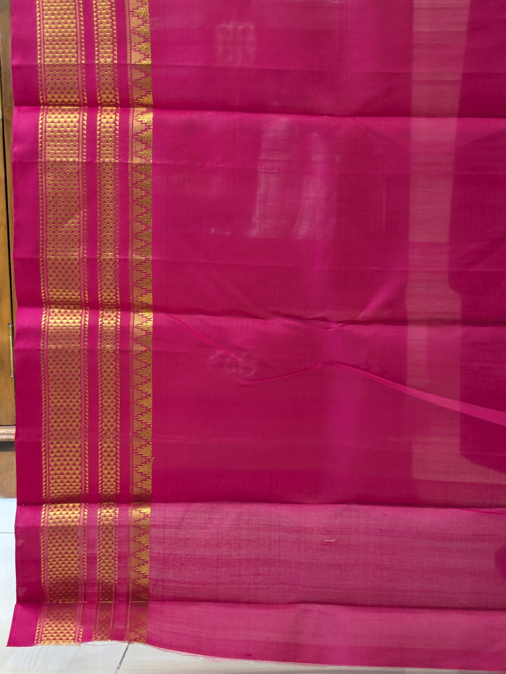 Ilkal Pure Silk Onion Pink Saree