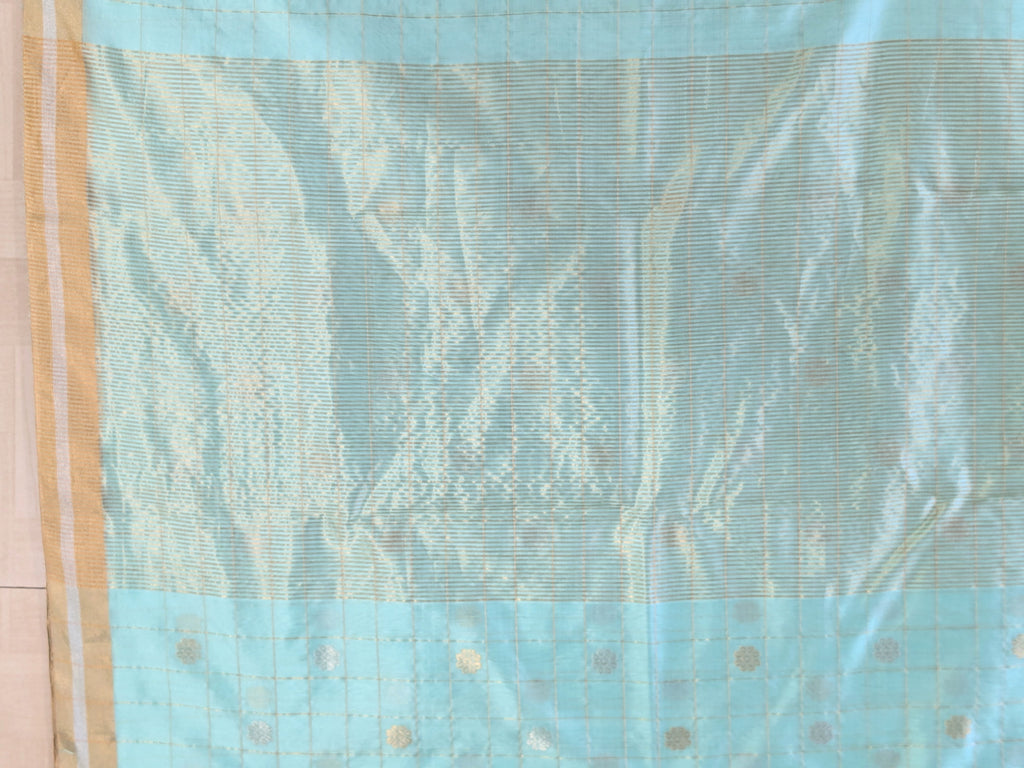 Handloom Chanderi Silk Mint Green Saree