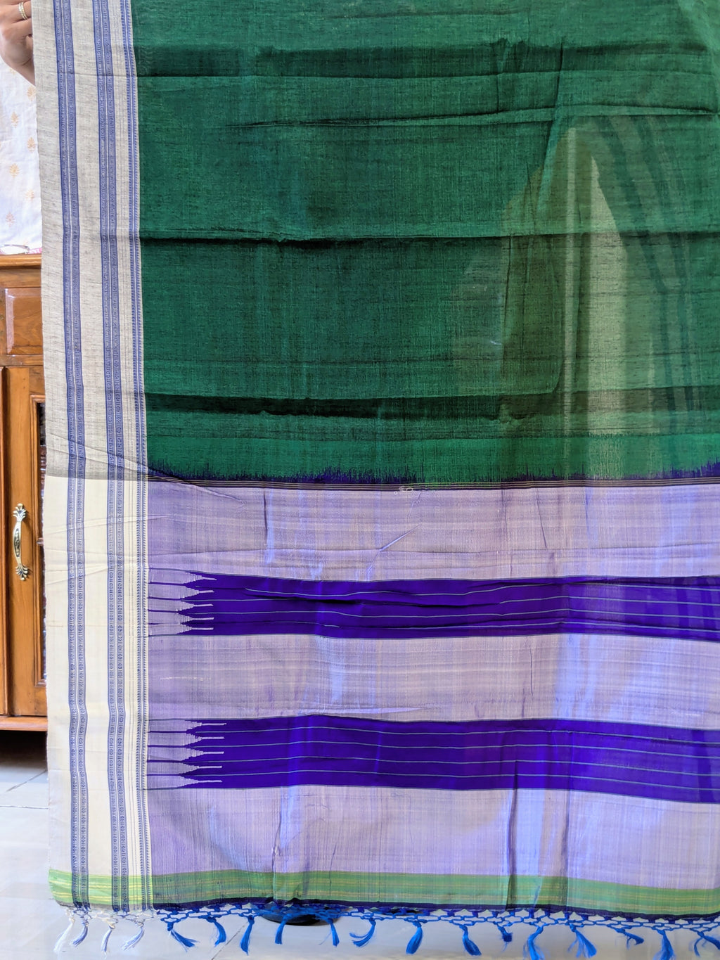 Handloom Green Ilkal Saree