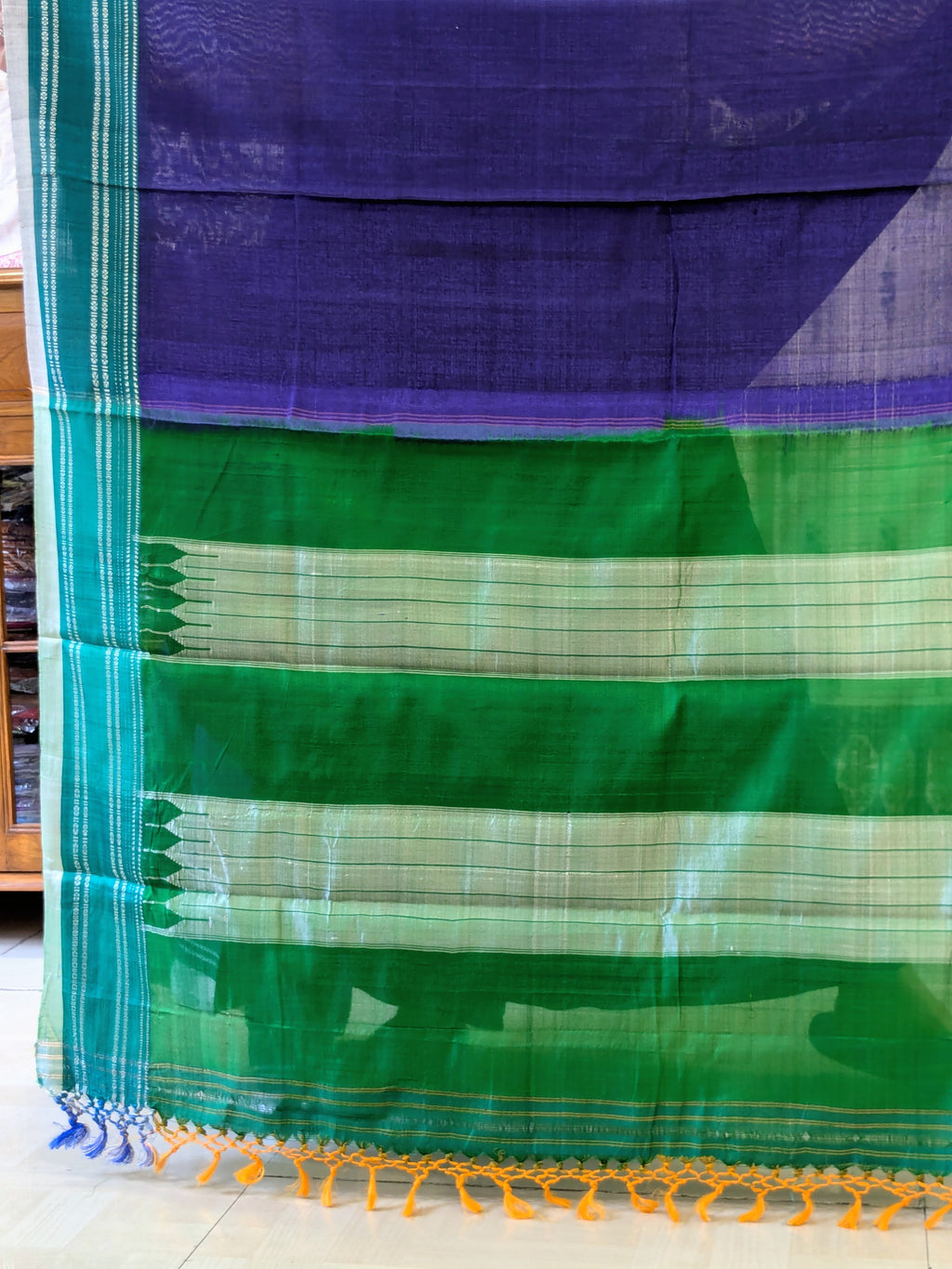 Handloom Purple Ilkal Saree