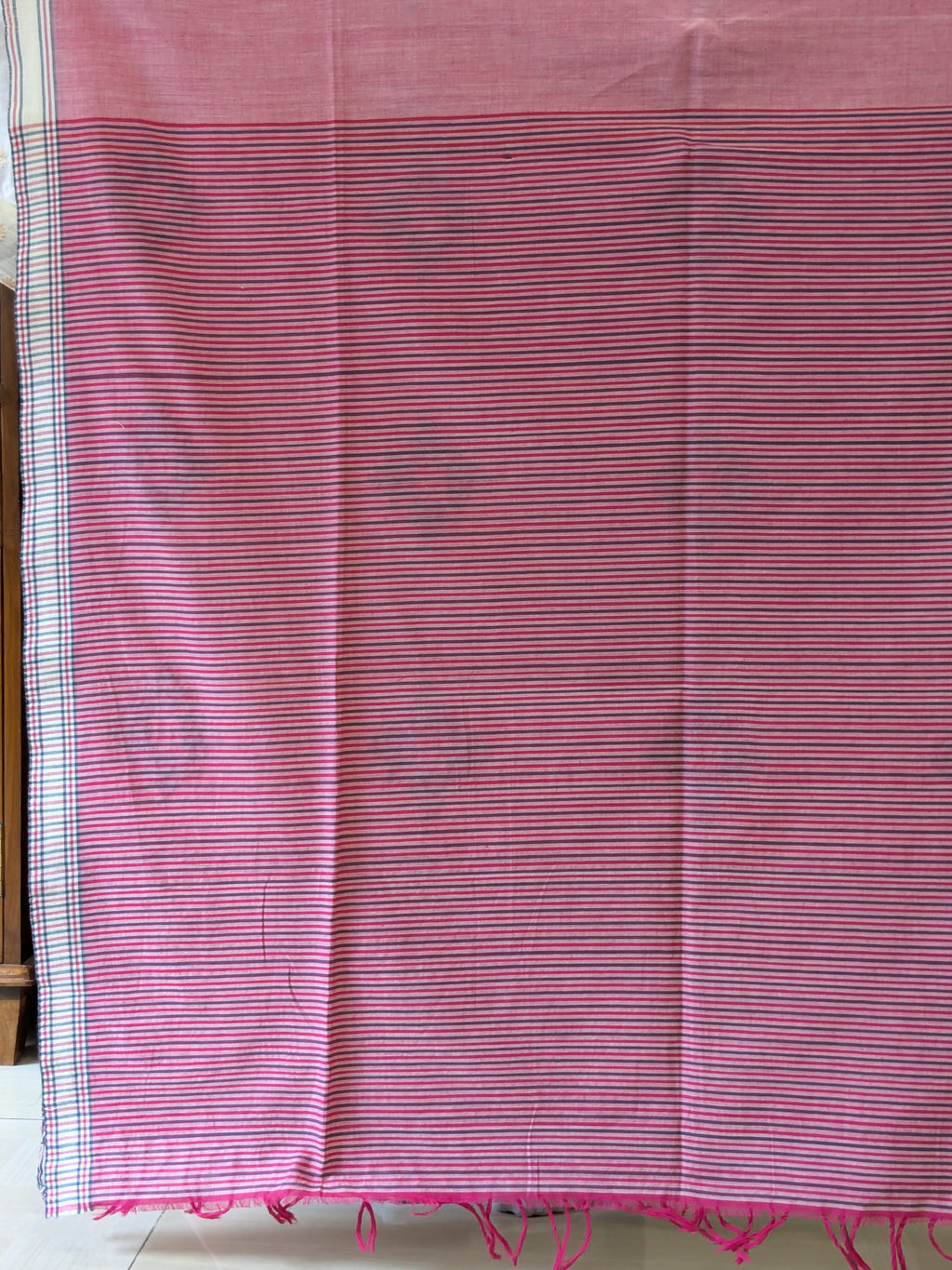 Bawan Butti Light Pink Cotton Saree