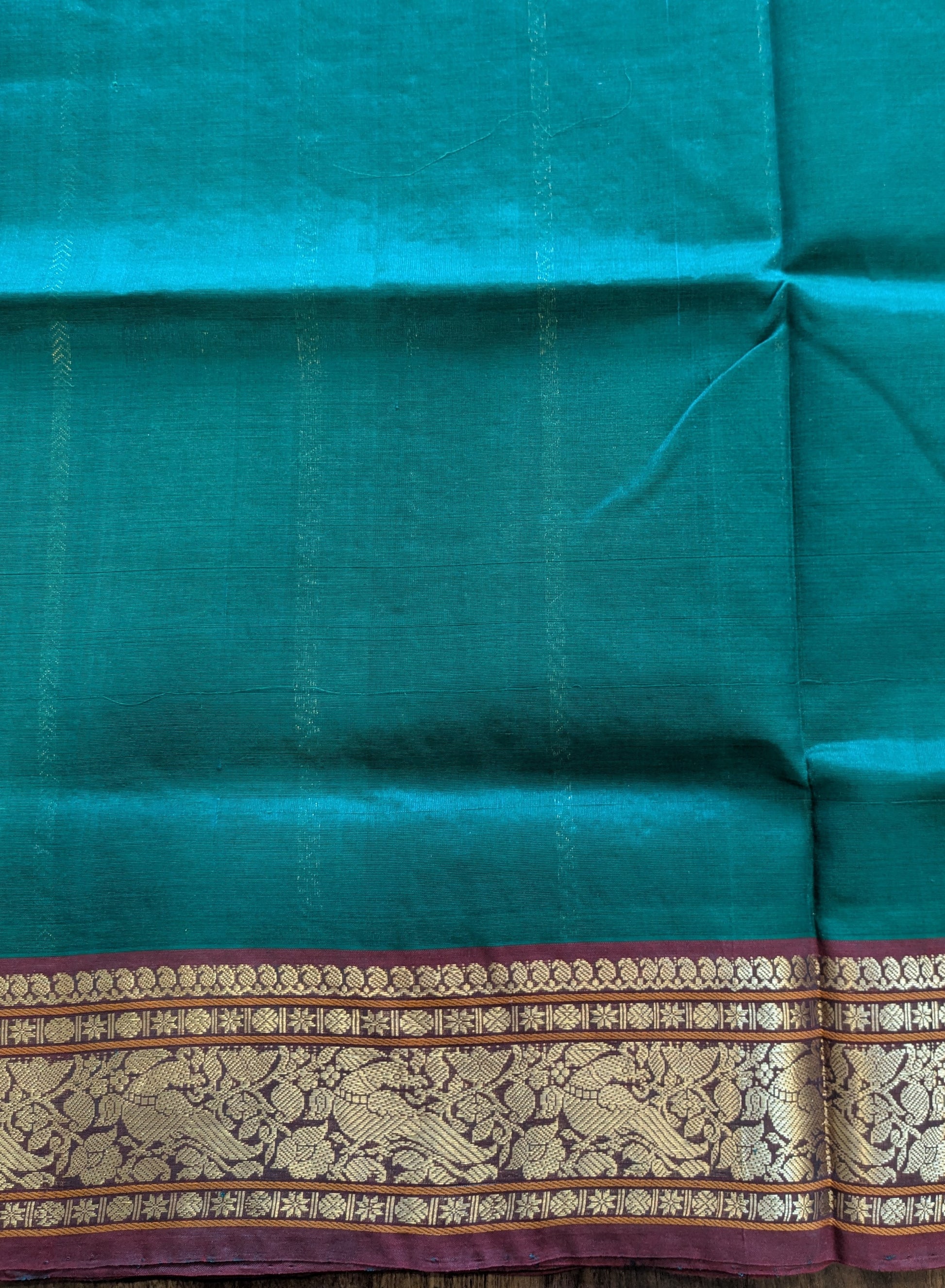 traditional look in green saree
